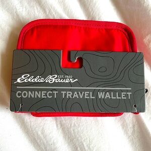 Eddie Bauer Connect Travel Wallet NEW with tags RED